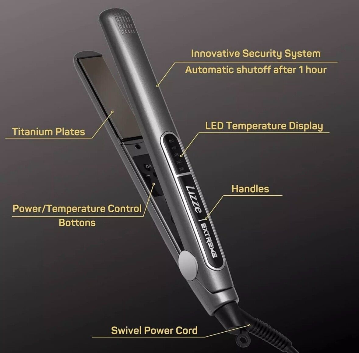 Fer à Lisser Professionnel Lizze Extreme – 480ºF (250ºC)